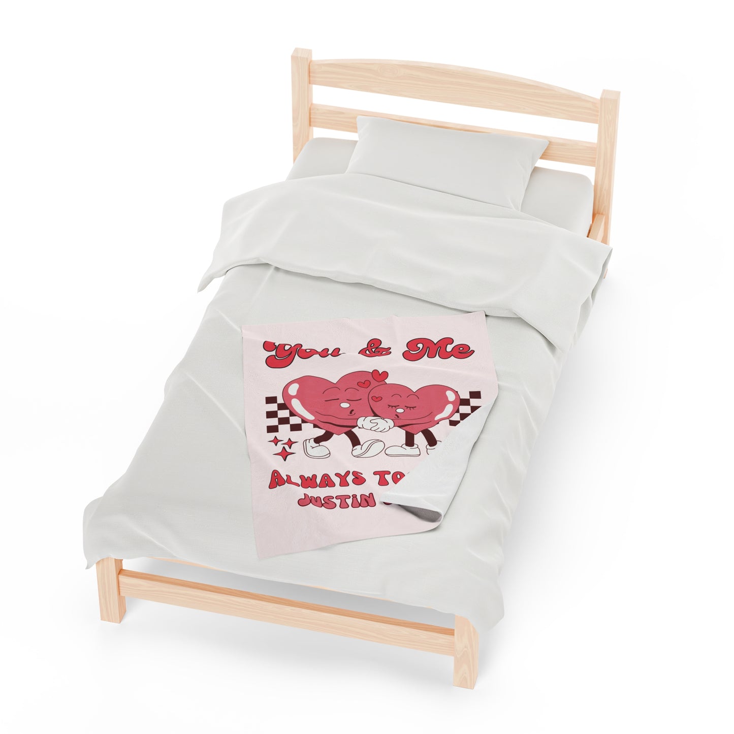 You & Me Valentines Blanket