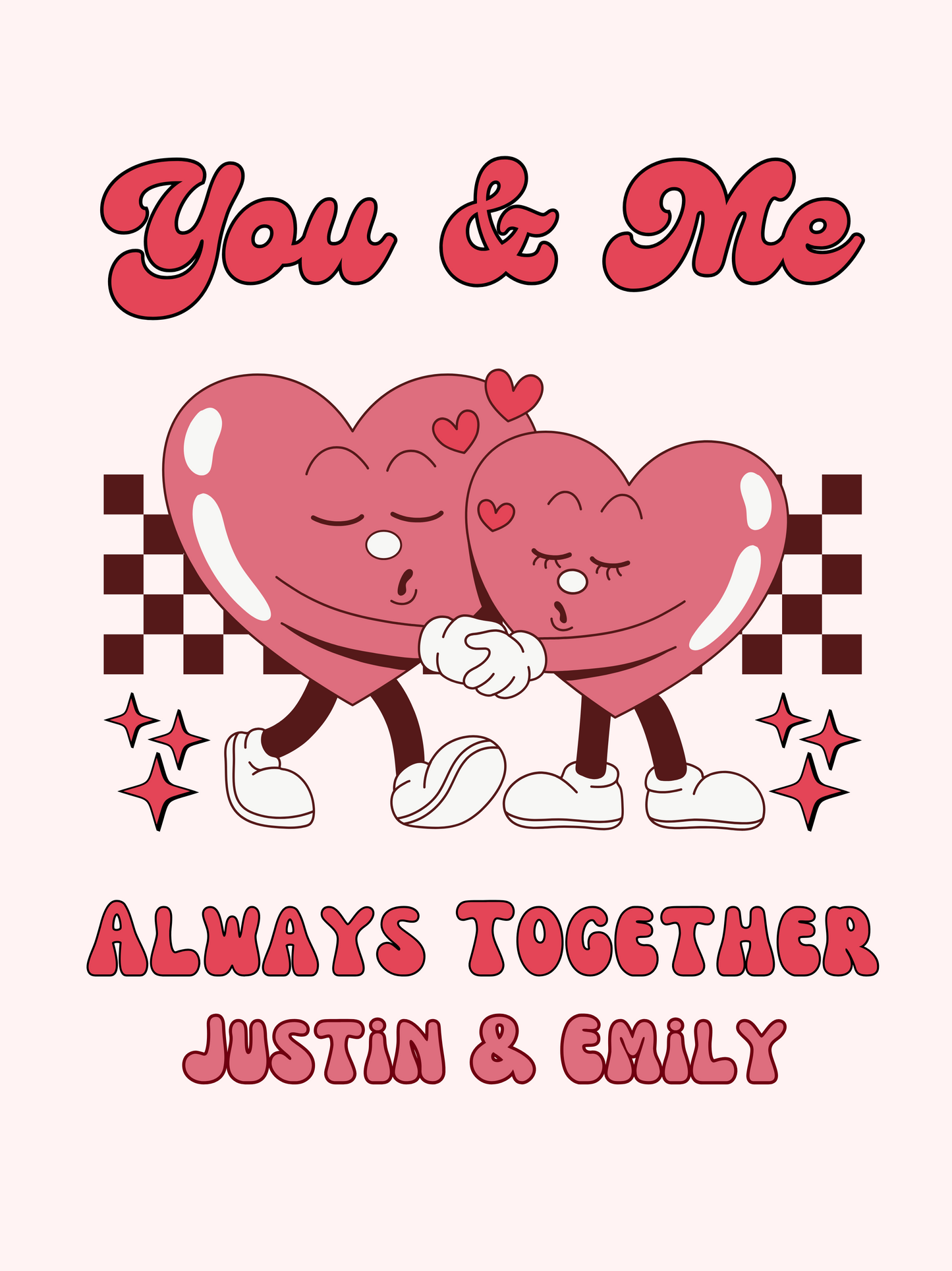 You & Me Valentines Blanket