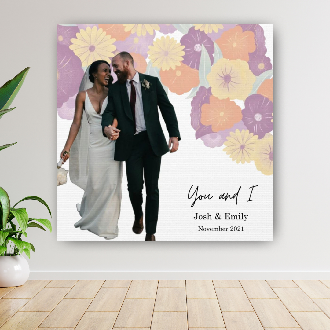 Upload Your Own Photo "You and I" Custom Canvas