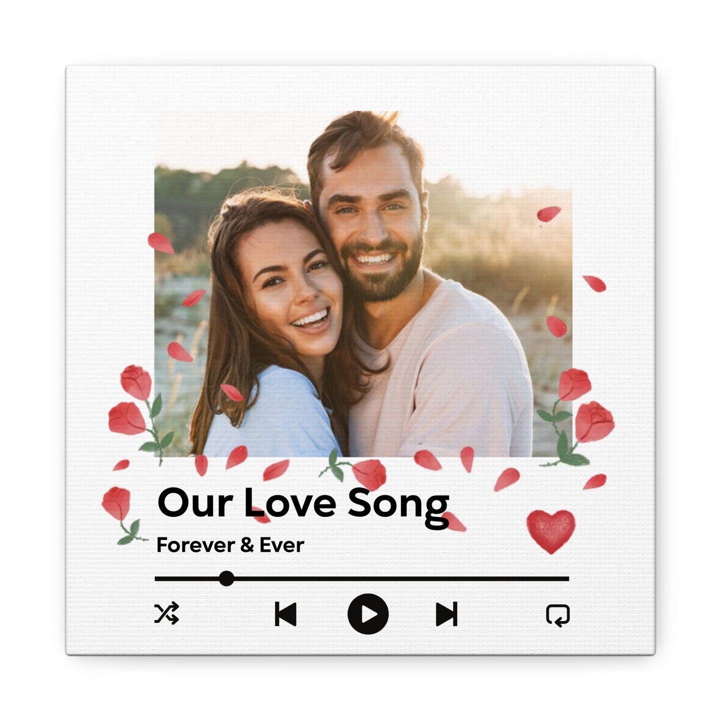 Music Album Custom Photo Canvas