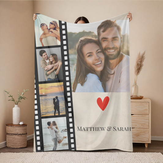 Movie Film Couples Collage Blanket