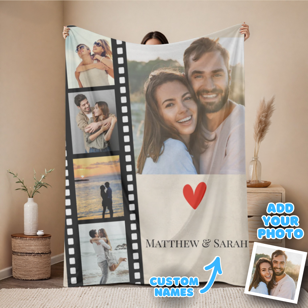 Movie Film Couples Collage Blanket