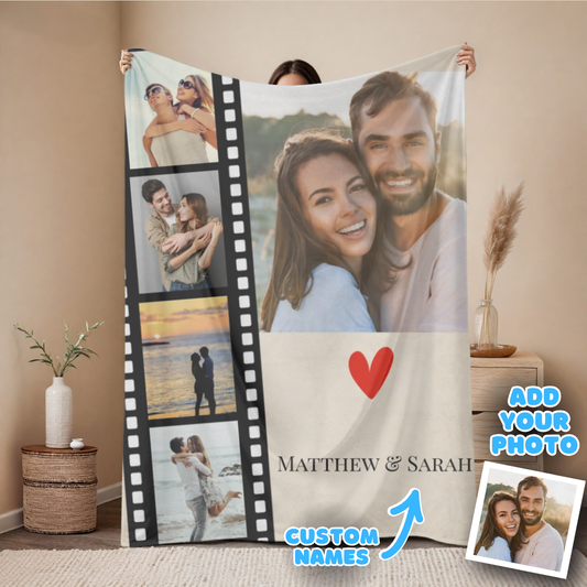 Movie Film Couples Collage Blanket