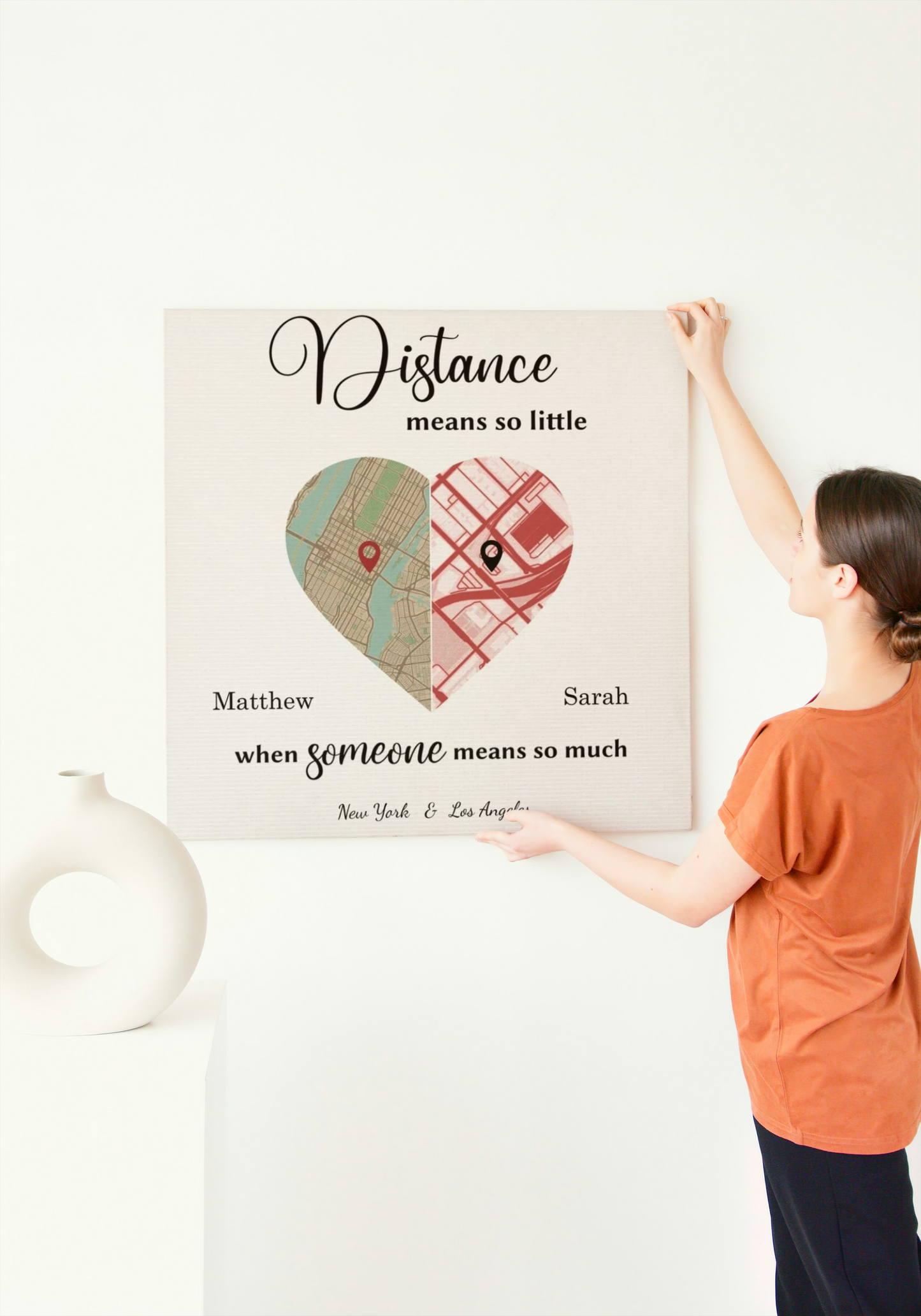 Distance Means So Little Custom Map Canvas