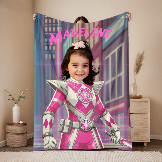 The Pink Ranger Blanket