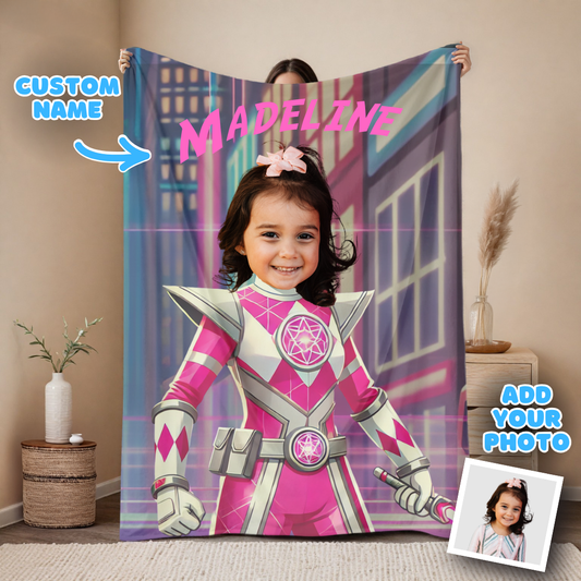 The Pink Ranger Blanket