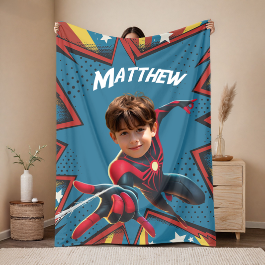 The Spider Boy Blanket