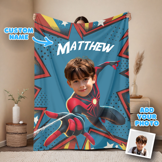 The Spider Boy Blanket