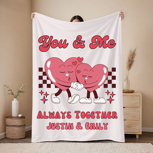 You & Me Valentines Blanket