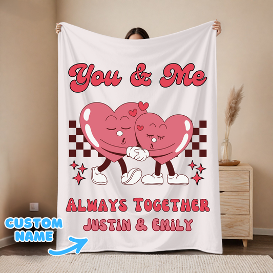 You & Me Valentines Blanket